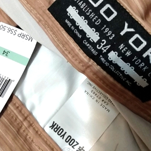 ZOO YORK DARK KHAKI BOARD SHORTS SIZE 34 NWT - Picture 5 of 6